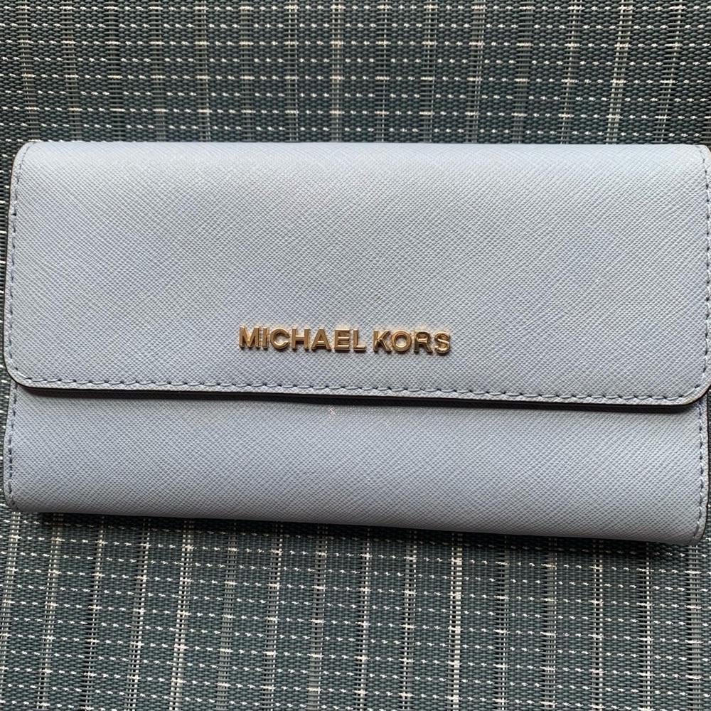 Michael Kors Light Blue Wallet